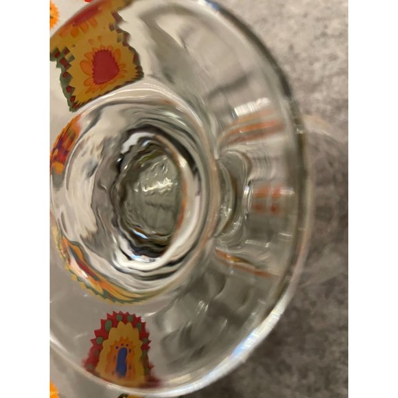 3 Boho Mod Designed Greenbriar International Water Goblets #1431 - Picture 4 of 4